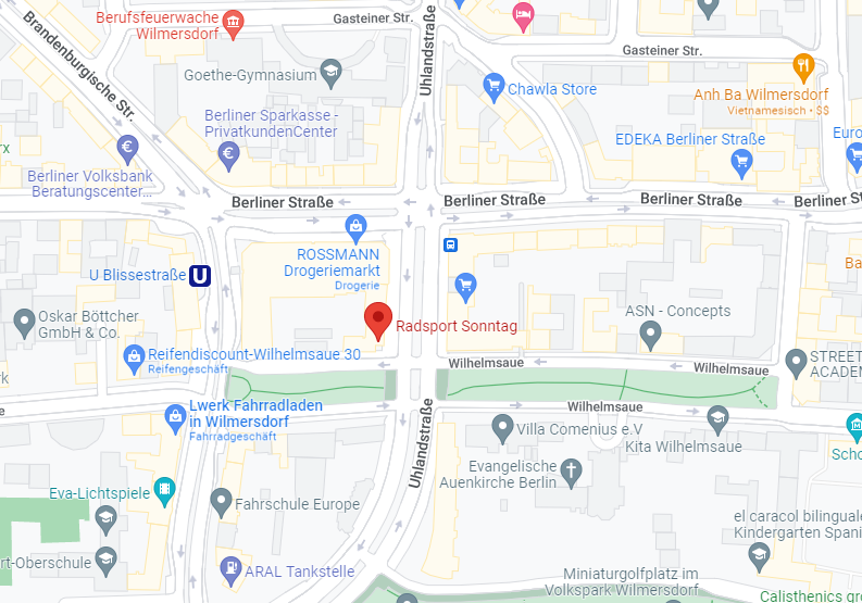 Link zu Google Maps für Radsport Sonntag